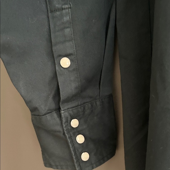 Wrangler Men's Button Down Shirt - Forest Green - Picture 6 of 6